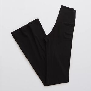 OFFLINE By Aerie Real Me High Waisted Crossover Flare Black Legging